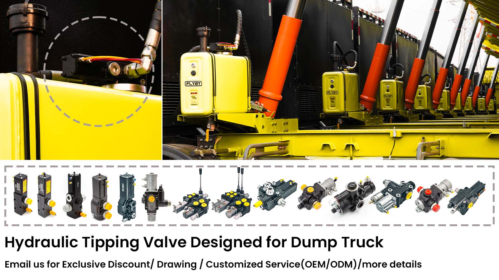 hydraulic tipping valve