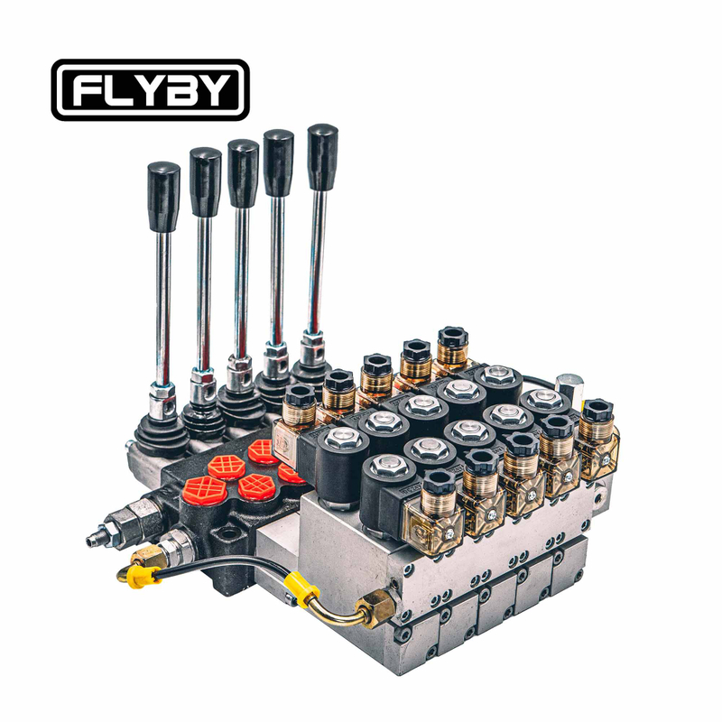 5 section hydraulic valve bank