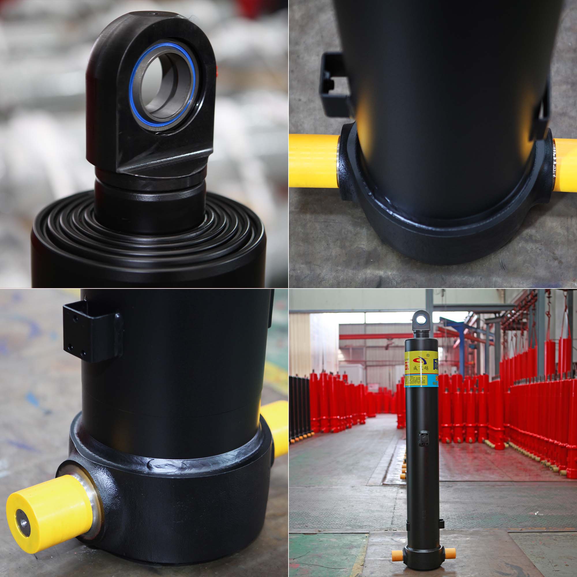 Telescopic hydraulic cylinder stages and lifting force mechanics